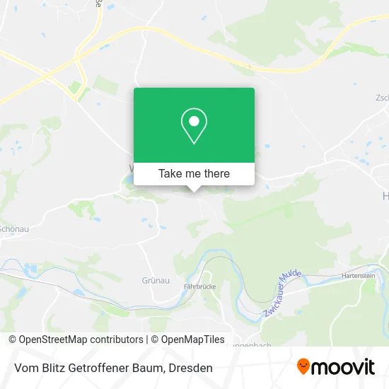 Карта Vom Blitz Getroffener Baum