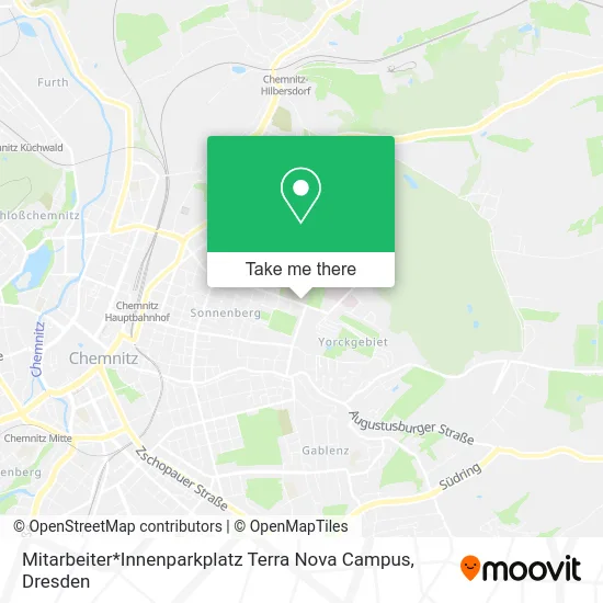 Карта Mitarbeiter*Innenparkplatz Terra Nova Campus