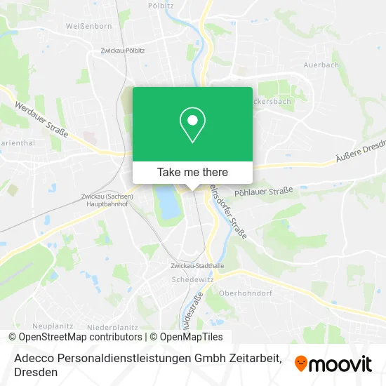 Карта Adecco Personaldienstleistungen Gmbh Zeitarbeit