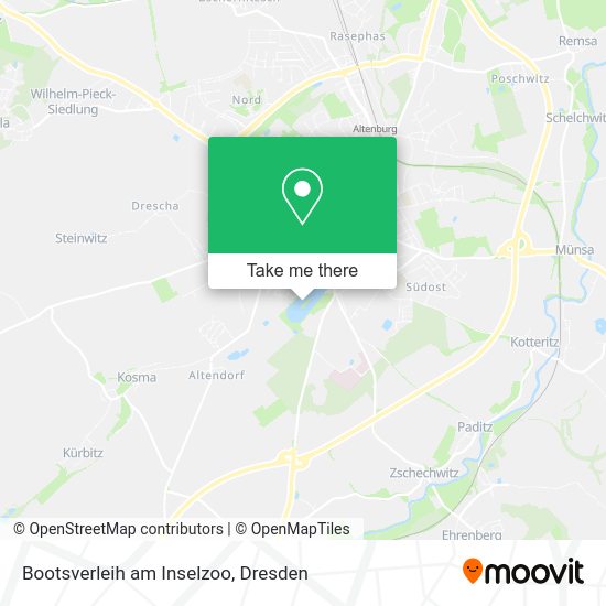 Карта Bootsverleih am Inselzoo