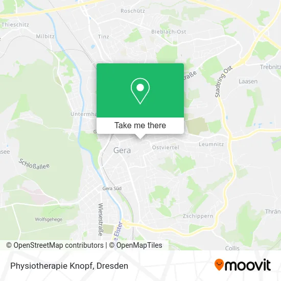 Карта Physiotherapie Knopf