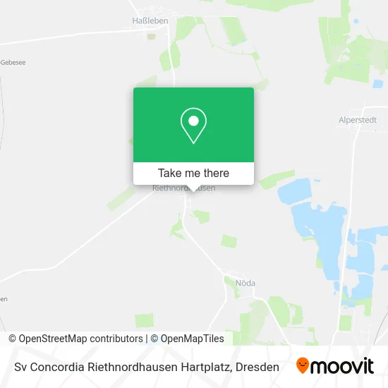 Карта Sv Concordia Riethnordhausen Hartplatz