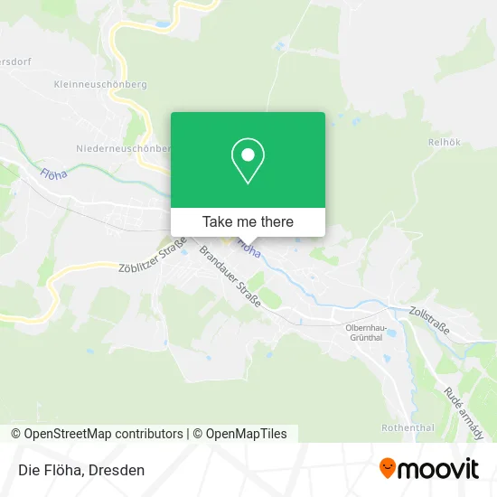 Карта Die Flöha