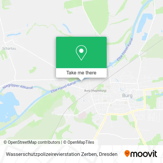Карта Wasserschutzpolizeirevierstation Zerben