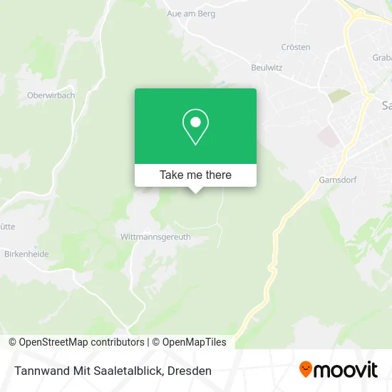 Карта Tannwand Mit Saaletalblick