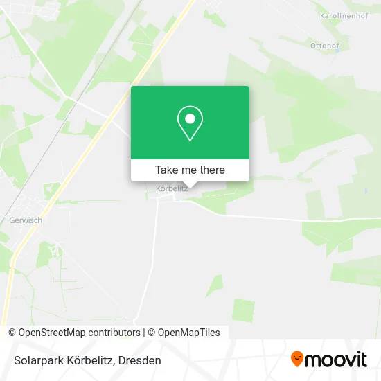 Карта Solarpark Körbelitz