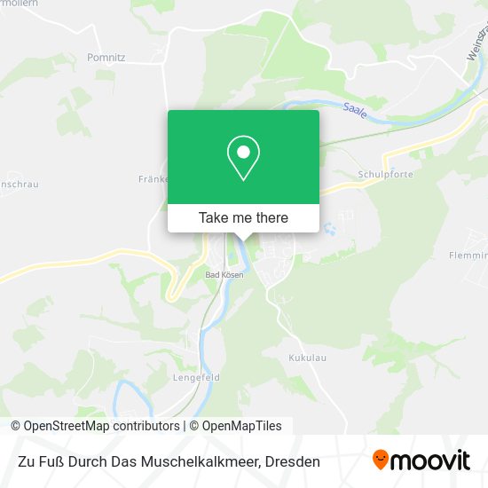 Карта Zu Fuß Durch Das Muschelkalkmeer