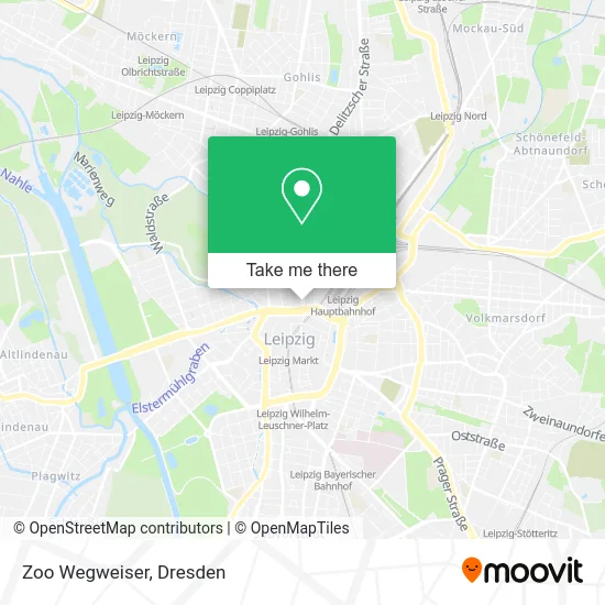 Карта Zoo Wegweiser