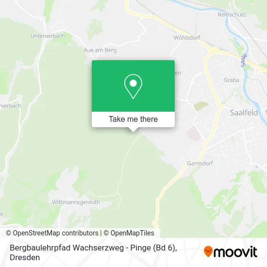 Карта Bergbaulehrpfad Wachserzweg - Pinge (Bd 6)