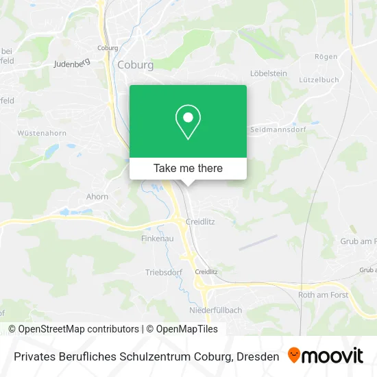 Карта Privates Berufliches Schulzentrum Coburg