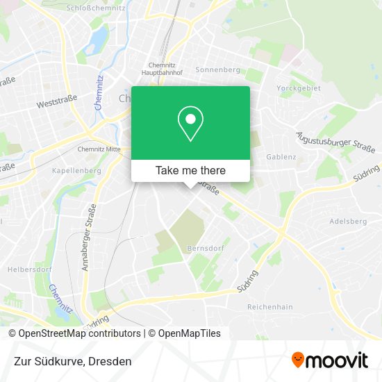 Карта Zur Südkurve