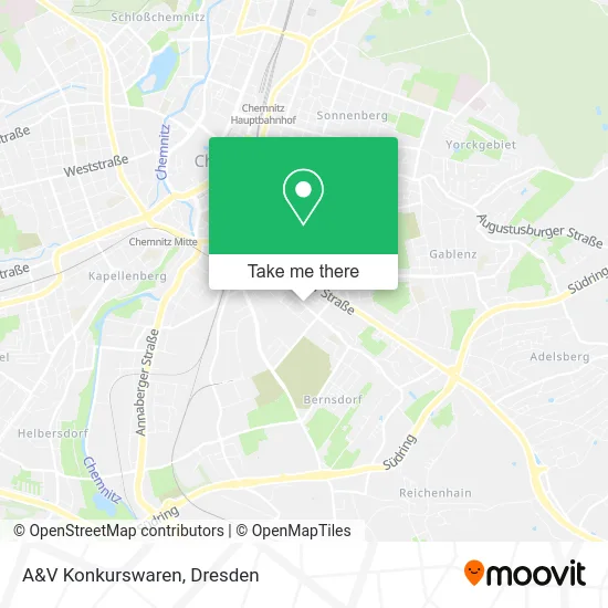 Карта A&V Konkurswaren
