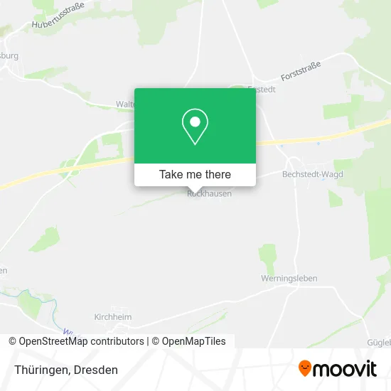Карта Thüringen