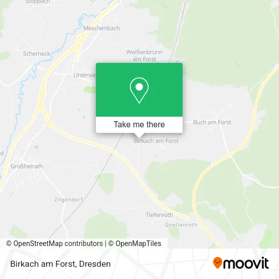 Карта Birkach am Forst