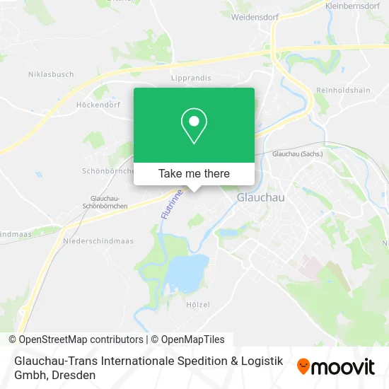 Glauchau-Trans Internationale Spedition & Logistik Gmbh map