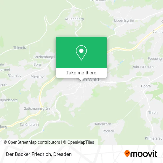 Карта Der Bäcker Friedrich