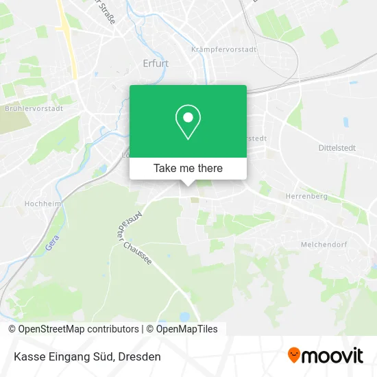 Карта Kasse Eingang Süd