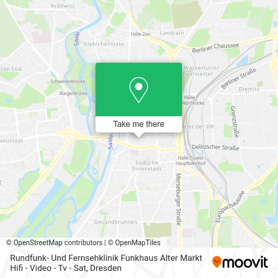 Карта Rundfunk- Und Fernsehklinik Funkhaus Alter Markt Hifi - Video - Tv - Sat