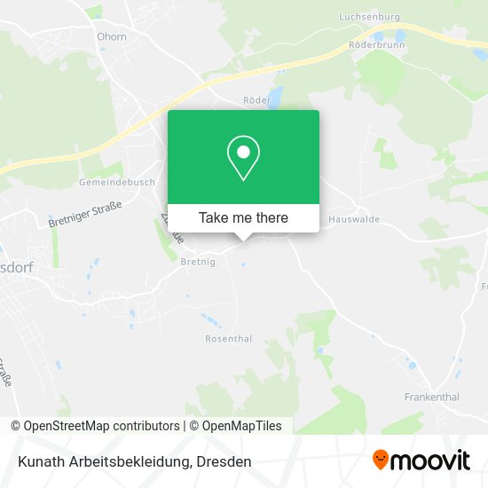 Карта Kunath Arbeitsbekleidung