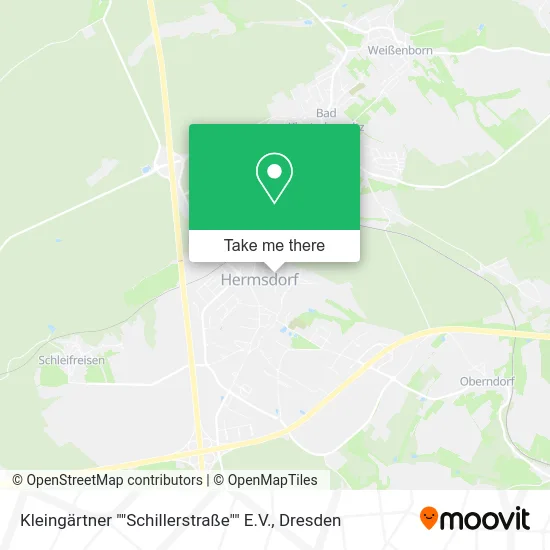 Карта Kleingärtner ""Schillerstraße"" E.V.