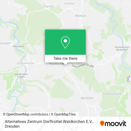 Карта Alternatives Zentrum Dorftrottel Waldkirchen E.V.