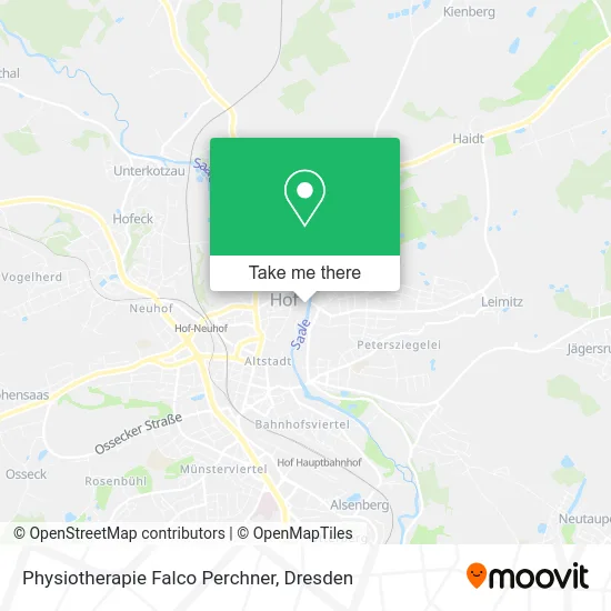 Карта Physiotherapie Falco Perchner