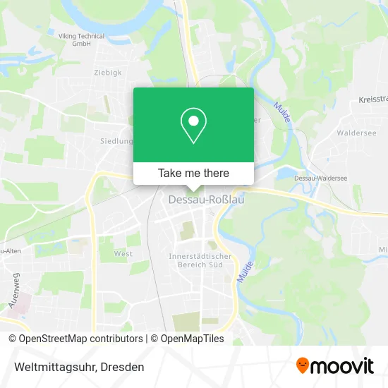 Карта Weltmittagsuhr