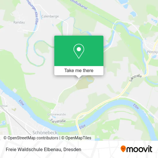 Карта Freie Waldschule Elbenau