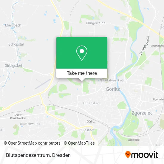 Карта Blutspendezentrum