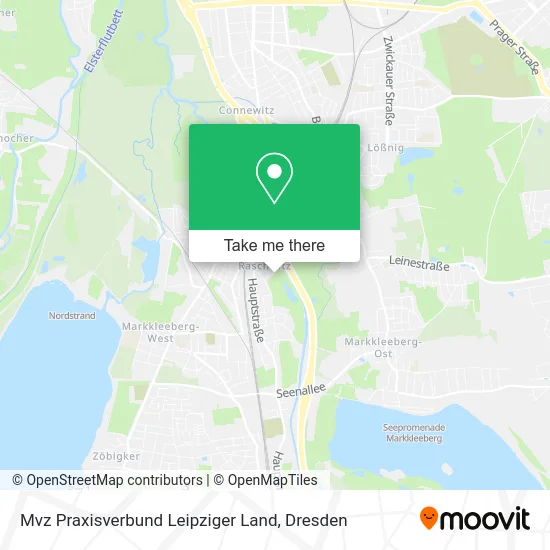 Карта Mvz Praxisverbund Leipziger Land