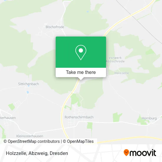 Карта Holzzelle, Abzweig