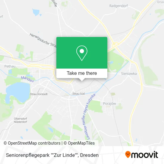 Карта Seniorenpflegepark	 ""Zur Linde""