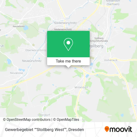 Карта Gewerbegebiet ""Stollberg West""