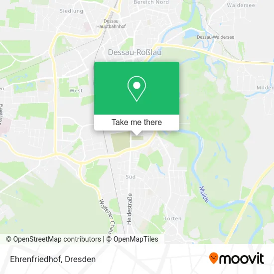 Карта Ehrenfriedhof