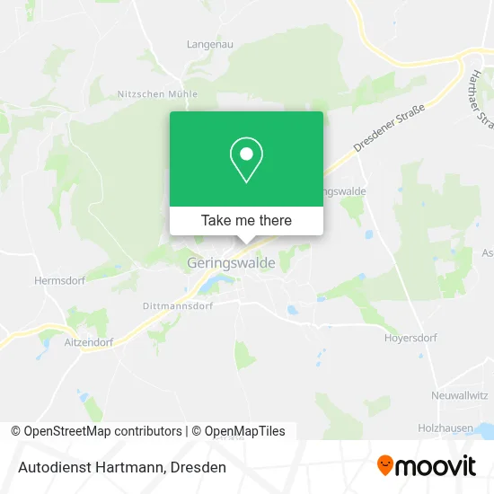 Autodienst Hartmann map