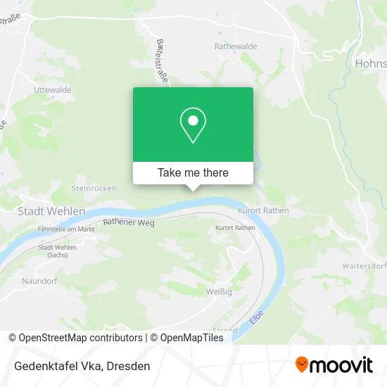 Карта Gedenktafel Vka