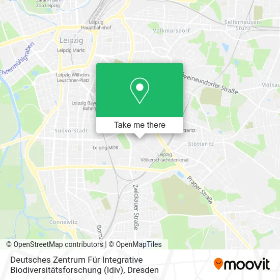 Карта Deutsches Zentrum Für Integrative Biodiversitätsforschung (Idiv)
