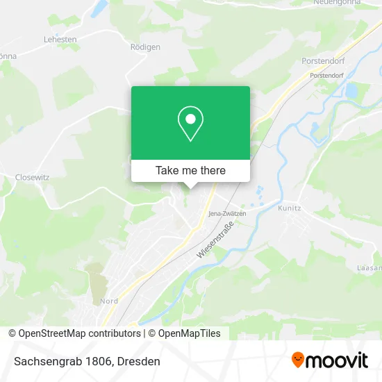 Карта Sachsengrab 1806