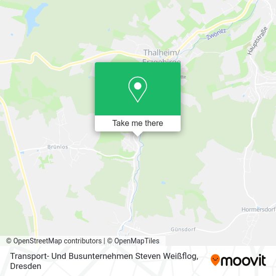Transport- Und Busunternehmen Steven Weißflog map