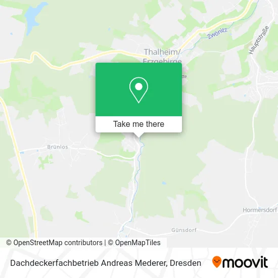 Карта Dachdeckerfachbetrieb Andreas Mederer