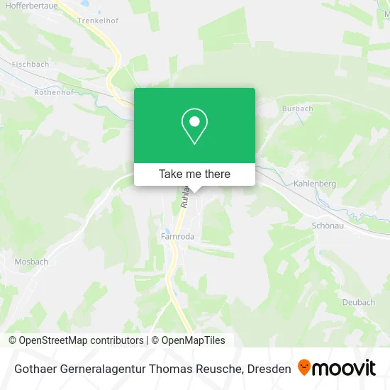 Карта Gothaer Gerneralagentur Thomas Reusche