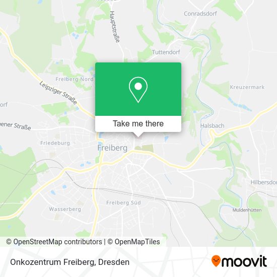 Карта Onkozentrum Freiberg
