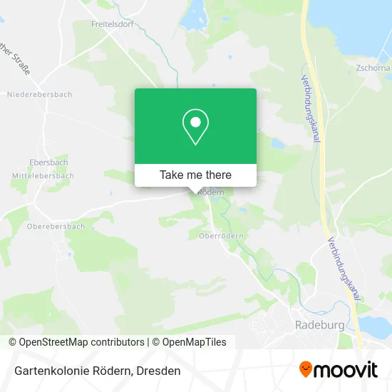 Карта Gartenkolonie Rödern