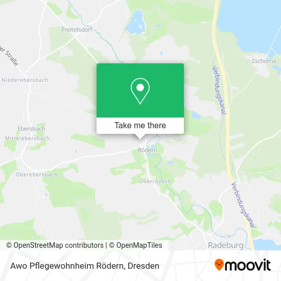Карта Awo Pflegewohnheim Rödern