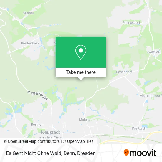 Карта Es Geht Nicht Ohne Wald, Denn