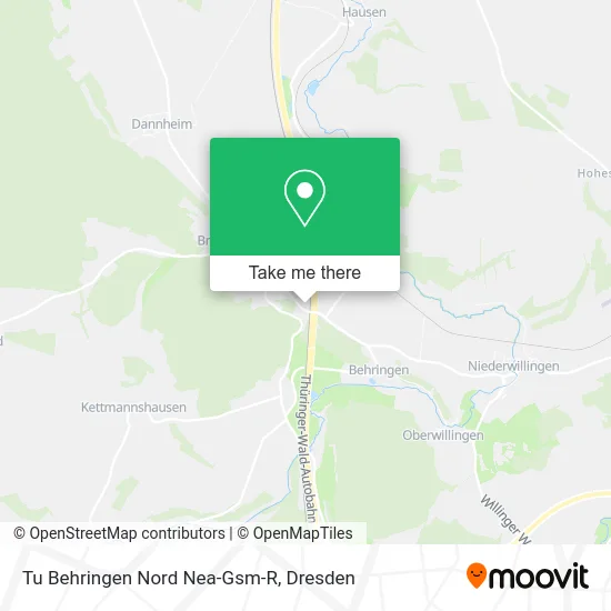 Карта Tu Behringen Nord Nea-Gsm-R