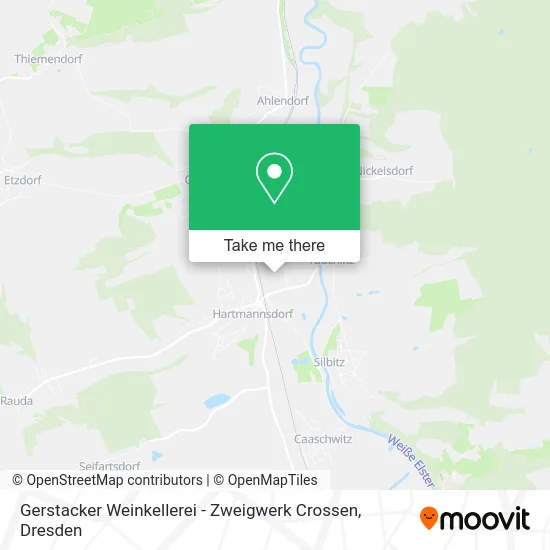 Карта Gerstacker Weinkellerei - Zweigwerk Crossen