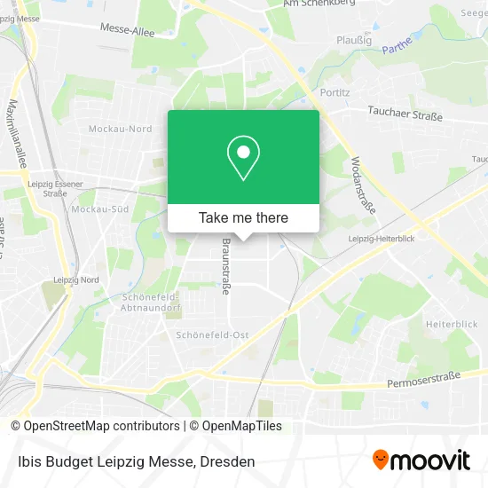 Карта Ibis Budget Leipzig Messe