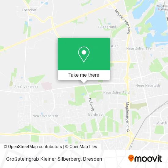 Карта Großsteingrab Kleiner Silberberg