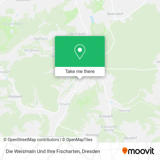 Карта Die Weismain Und Ihre Fischarten